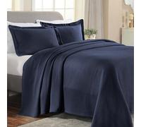 Superior Copriletto in cotone, blu navy, completo