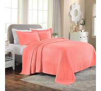 Superior Copriletto in cotone, corallo, king size