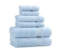 Superior cotone egiziano pezzi Set di asciugamani, Light Blue, asciugamano mani