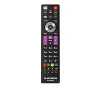 Superior Electronics Replacement Telefunken - Telecomando Universale Compatibile con TV Telefunken - Pronto all’Uso Senza Programmazione - Perfetto per Smart TV - Nero - SUPTRB016