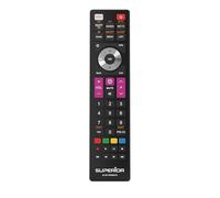 Superior Electronics Replacement Thomson/TCL - Telecomando Universale Compatibile con TV Thomson e TCL - Pronto all’Uso Senza Programmazione - Perfetto per Smart TV - Nero - SUPTRB017