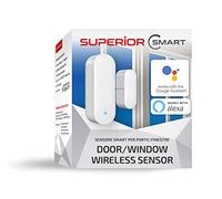 Superior Electronics Sensore Smart per Porte e Finestre - Notifiche in Tempo Reale, Compatibile con Alexa e Google Assistant, Controllo tramite Smart Life App (iOS/Android) - SUPiSW001