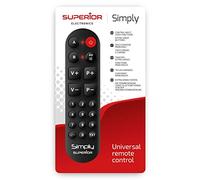 Superior Electronics SIMPLY Numeric - Telecomando Universale Autoapprendente con Due Banchi di Memoria - Ideale per Anziani e Hotel - Richiede Telecomando Originale per Programmazione - SUPTLB002