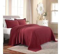 Superior Medallion Bedspread with Pillow Shams Copriletto, Cotone, Granato, King
