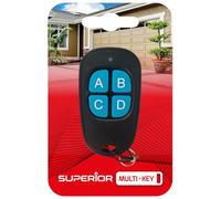 Superior MULTI-KEY - Radiocomando universale a quattro canali - Frequenza variabile da 433.92 a 898 MHz codice fisso