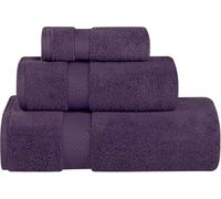 Superior Parent Collection-Set di 2 Teli da Bagno in 100% Cotone Zero Twist, Super Morbidi e assorbenti, Semi D'uva, 3 Piece Towel Set