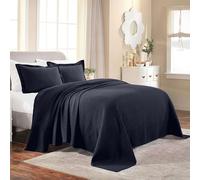 Superior Set copriletto in Cotone Fleur De Lis, Coperte Calde, Biancheria da Letto per Tutte Le Stagioni, Decorazione per la Camera da Letto, copriletto Decorativo Boho con Medaglione, Include 1