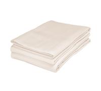 Superior Set di 2 federe in flanella di cotone, tinta unita, stile contemporaneo, per camera da letto, moderne e tradizionali, morbide, traspiranti, in peluche, per letto padronale/camera degli