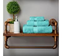 Superior Set di 3 asciugamani in pile di cotone egiziano, include 1 bagno, 1 mano, 1 asciugamano per il viso/salvietta, asciugamani di lusso ultra morbidi, elementi essenziali in peluche spesso, bagno