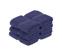 Superior Set di 6 asciugamani per il viso in pile di cotone egiziano, ultra morbidi e lussuosi, essenziali in peluche spesso, assorbenti e pesanti, per bagno degli ospiti, hotel, spa, bagno di casa,