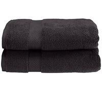 Superior - Set di Asciugamani, assorbenti ed Estremamente Morbidi, Cotone, Nero, 6 Pezzi