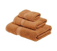 Superior - Set di Asciugamani, Cotone Egiziano, ruggine, 900 g, 3 Pezzi