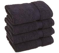 Superior Set di asciugamani in cotone egiziano massiccio, 50,8 x 76,2 cm, blu navy, 4 pezzi
