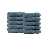 Superior - Set di asciugamani per il viso in cotone egiziano, 10 pezzi, zaffiro