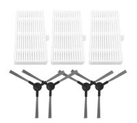 Superior Side Brush Filter Set per Cecotec 999 X Treme Aspirapolvere Robot Rimuovere Polvere e (A)