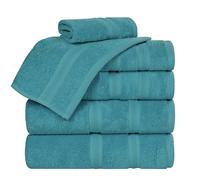 Superior Smart Dry Zero Twist, set di 6 asciugamani in 100% cotone, incredibilmente morbidi, altamente assorbenti, ad asciugatura rapida, 2 asciugamani da bagno, 2 asciugamani per le mani, 2 panni da