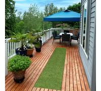 SUPERIOR Tappeto in erba artificiale per interni/esterni, erba sintetica per cortile, parco giochi, patio, addestramento per cani, prato sintetico, decorazione per pavimenti, retro in gomma, 3 x 3 m,