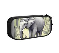 Superiore Astuccio Cartoleria Walking Elephant Print Portapenne Portatile Slot Matite Astuccio Per Scuola, Ragazzi, Teen, 20X9X4Cm