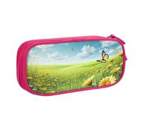 Superiore Borsa Cancelleria Sunny Meadow Print Astuccio Portamatite Grande Capacità Portapenne Per Scuola, Adulto, Ragazzi, 20X9X4Cm