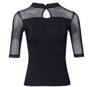 Superiore Latino Camicia Salsa Tango Abbigliamento da Ballo Moderno Cha Cha | Manica Media Maniche Lunghe Prestazioni Leotard Elastico Traspirabile Morbido Costume Rumba Samba Valzer Costume