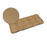 SuperKissen24. Cuscino Lungo per Panchina da Giardino 100x50 cm Resistente e Comodo per Panca da Esterno ed Interno - Beige