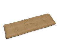 SuperKissen24. Cuscino Lungo per Panchina da Giardino 120x38 cm Resistente e Comodo per Panca da Esterno ed Interno - Beige