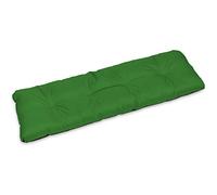 SuperKissen24. Cuscino Lungo per Panchina da Giardino 120x38 cm Resistente e Comodo per Panca da Esterno ed Interno - Verde