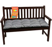 SuperKissen24. Cuscino Lungo per Panchina da Giardino 180x50 cm Resistente e Comodo per Panca da Esterno ed Interno - Grigio