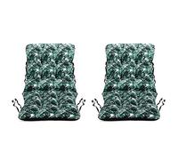 SuperKissen24. Cuscino per Sdraio 123x48 cm da Esterno ed Interno Resistente e Comodo per Sedie Reclinabili, Spiaggine e Poltrone da Giardino - Verde