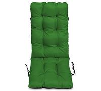 SuperKissen24. Cuscino per Sdraio 123x48 cm da Esterno ed Interno Resistente e Comodo per Sedie Reclinabili, Spiaggine e Poltrone da Giardino - Verde