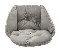 SuperKissen24. Cuscino per Sedie sospese, Sedia a Dondolo Sospesa - Guanciale per Poltrona Sospesa - Cuscino Morbido - Cuscino Rotondo - Cuscini per Dondolo Appeso - Argento