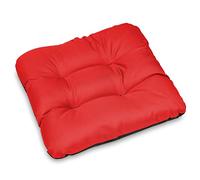 SuperKissen24. Set di 4 Cuscini per Sedie - Cuscino 45x45 cm da Esterno ed Interno Comoda Seduta Impermeabile per Mobili e Arredamento da Giardino, per Pavimento - Rosso