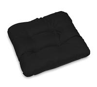 SuperKissen24. Set di 8 Cuscini per Sedie - Cuscino 45x45 cm da Esterno ed Interno Comoda Seduta Impermeabile per Mobili e Arredamento da Giardino, per Pavimento - Nero