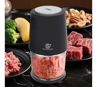 SUPERLEX Mini tritatutto elettrico da 260 W con contenitore da 500 ml, tritatutto compatto con funzione turbo e inserto per panna montata, ideale per erbe, salse e alimenti per bambini