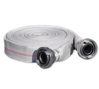 Superline - Tubo flessibile piatto per acqua, 3", 20 m, con giunto B-Storz, 10 bar