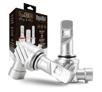 Superlite Kit di lampade di conversione da alogeno a LED HB4 Plug & Play Gold Series 6500K / 10000 Lumens / 12-24V / 18W Per auto, moto e camion
