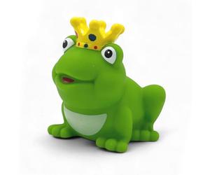 SUPERLOTTI Anatra a forma di re ranocchio, una papera da bagno originale, marchio di qualità per bambini