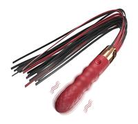 SuperLove 2in1 Perfect Whip & Vibrator Red