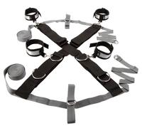 SuperLove Bondage Perfect Over the Bed Cross Restraint Set