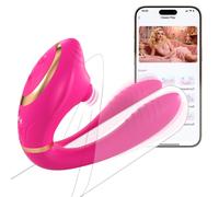 SuperLove Dual Stimulation Couples Wearable Vibrator with App Pink