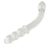 SuperLove Glass Perfect Double G-Spot Dildo Clear