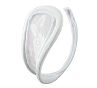 SuperLove Invisible Strapless C String Transparent Floral Lace White