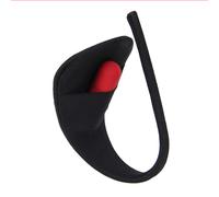 SuperLove Invisible Strapless C String with Pocket Black