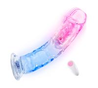 SuperLove LED Vibrating Dildo with Remote Small