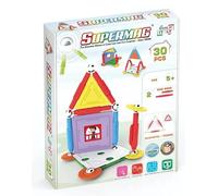 SUPERMAG - Gioco di Costruzione Magnetico House - 30 Pezzi - Gioco per Bambini a partire dai 5 anni - Sistema Brevettato Basato sui Programmi STEM - Made in Italy