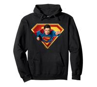 Superman (2025) Flying Over S-Shield Felpa con Cappuccio