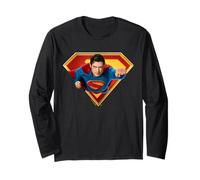 Superman (2025) Flying Over S-Shield Maglia a Manica