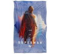 Superman 2025 Look Up Shield Coperta super morbida al tatto setoso - 91 x 147 cm