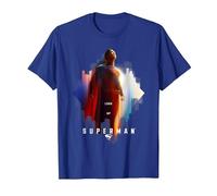 Superman (2025 Movie) Look Up Shield Maglietta, Uomo, Blu Reale, S