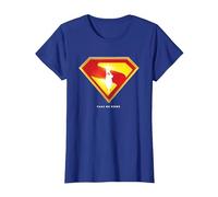 Superman (2025 Movie) Take Me Home Shield Amazon Exclusive Maglietta, Donna, Blu Reale, L